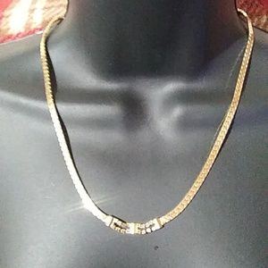 VTG "Lady Remington" Women's Gold Toned April Birthstone Bar Necklace
